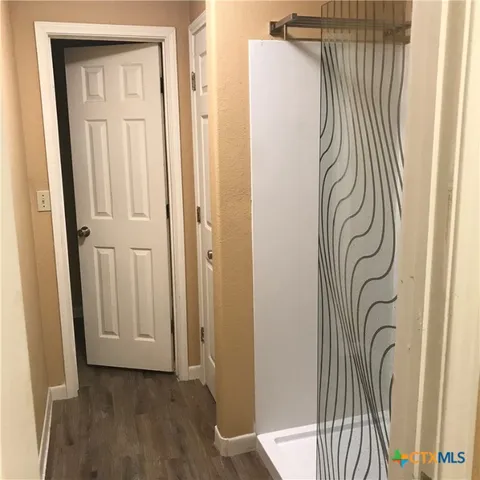 a view of a door with a door
