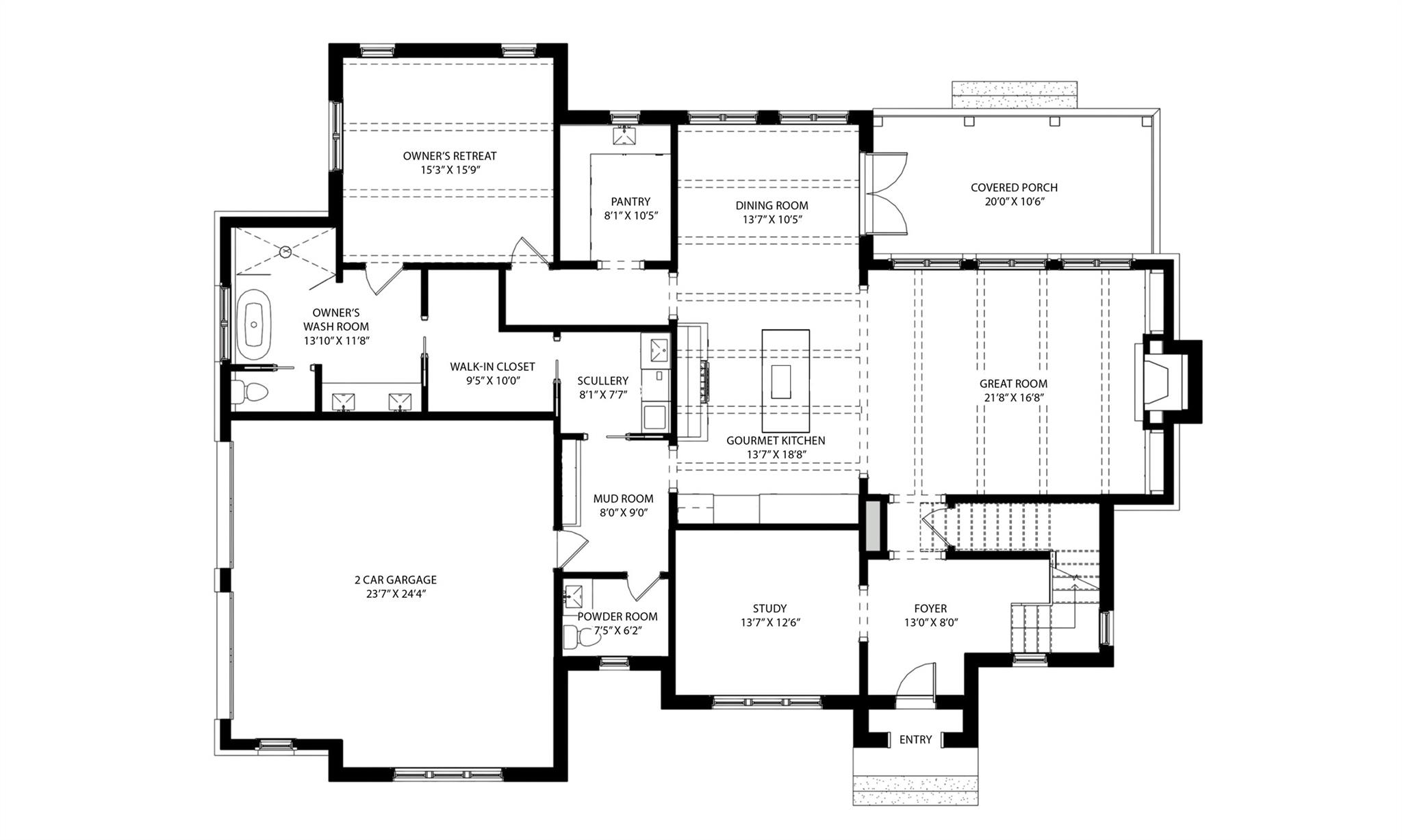 334 North Fork Road, Unit 6 Black Mountain, NC 28711 - Photo 3 of 4 a picture of a floor plan