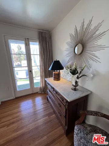 a view of livingroom with furniture and wooden floor