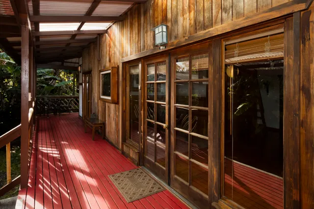 front view of a building with a door