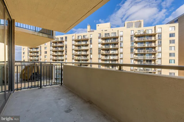 a view of balcony with city view