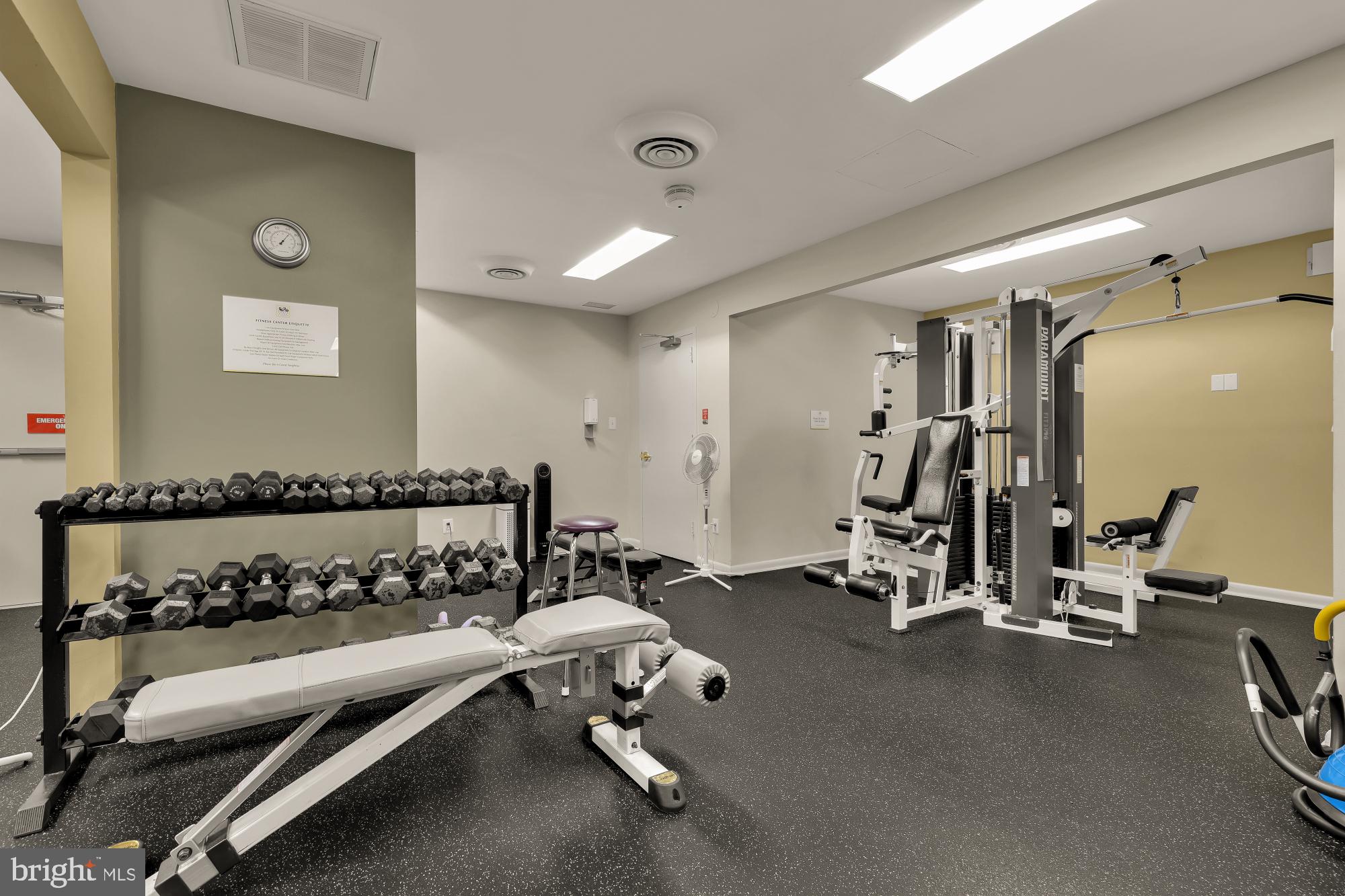 4620 North Park Avenue, Unit 1211E Chevy Chase, MD 20815 - Photo 29 of 37 a view of a room with gym equipment