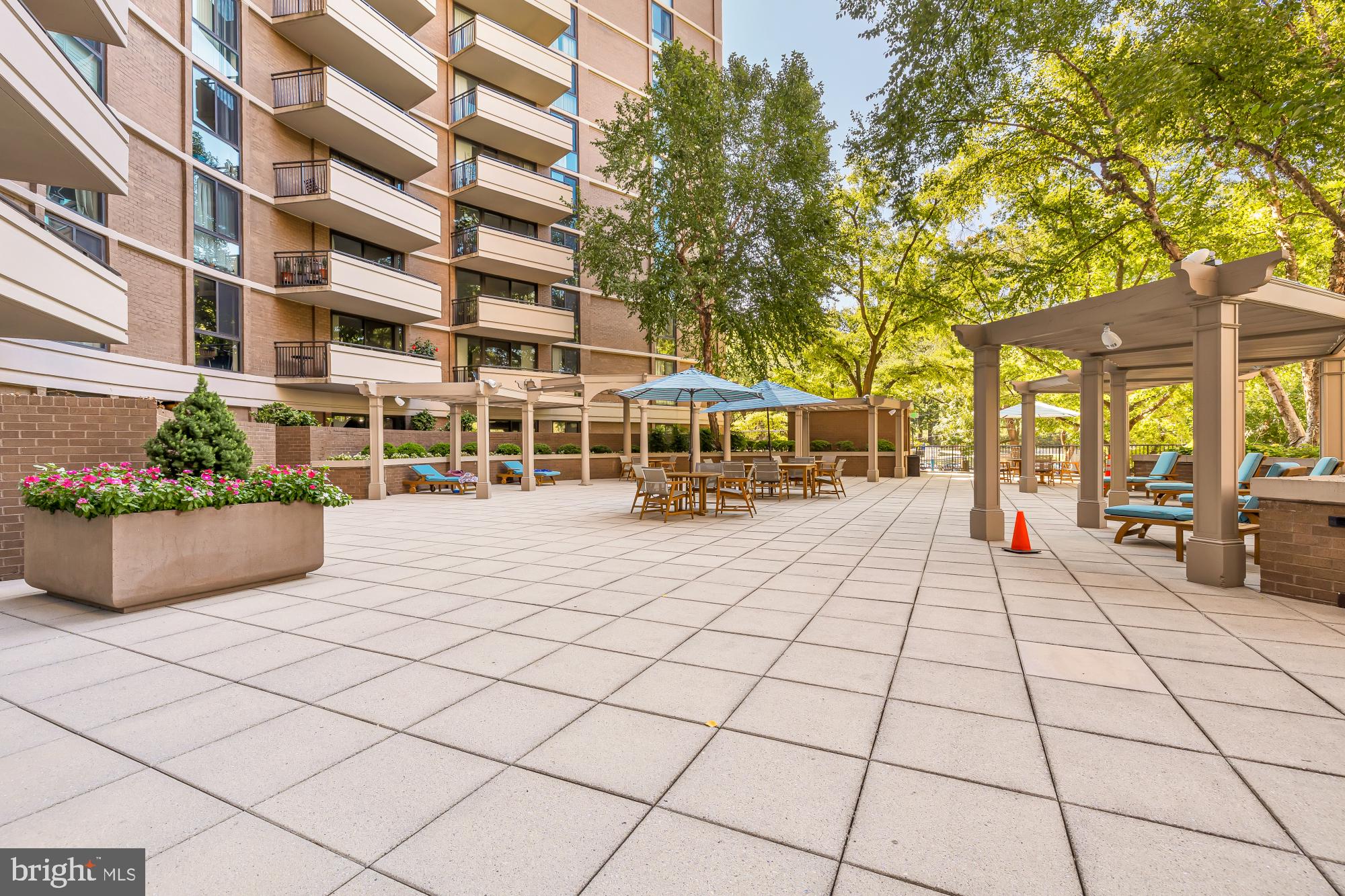 4620 North Park Avenue, Unit 1211E Chevy Chase, MD 20815 - Photo 31 of 37 a view of a building with outdoor seating