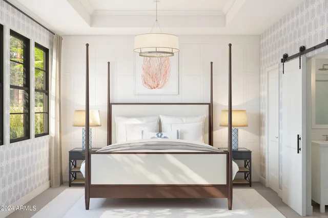 a bathroom with a sink vanity and a mirror