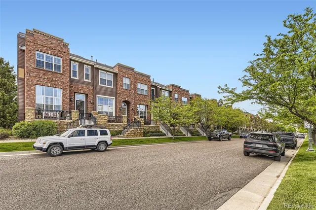 a car parked in front of a building