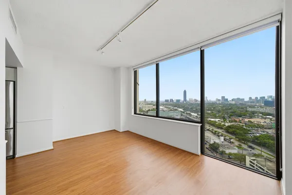 a view of a room with window