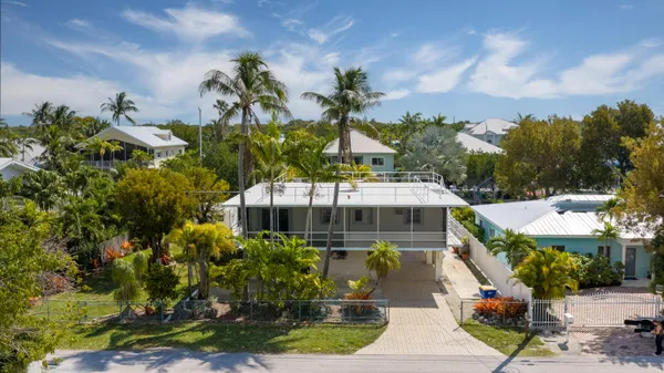a view of a house with a patio
