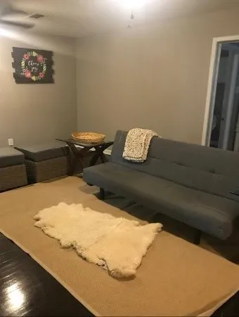 a living room with couch