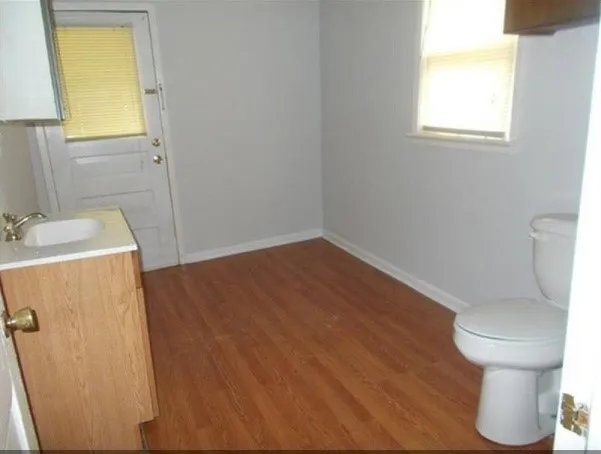 a bathroom with a sink and a toilet
