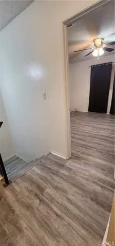 a view of a livingroom with a staircase