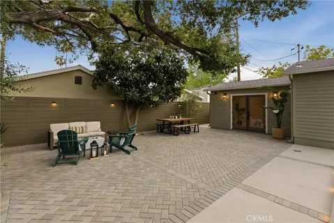 a view of a house with a patio