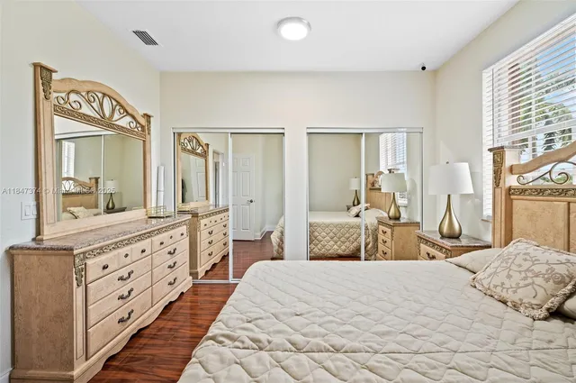 a view of a garden with a slide