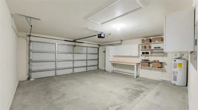 a view of a garage room
