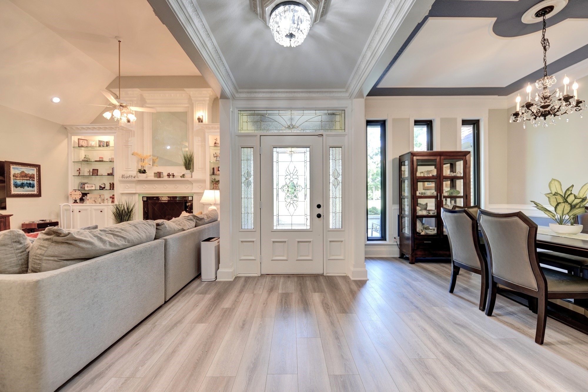 1950 Country Club Road Brenham, TX 77833 - Photo 9 of 39 a living room with furniture and a wooden floor
