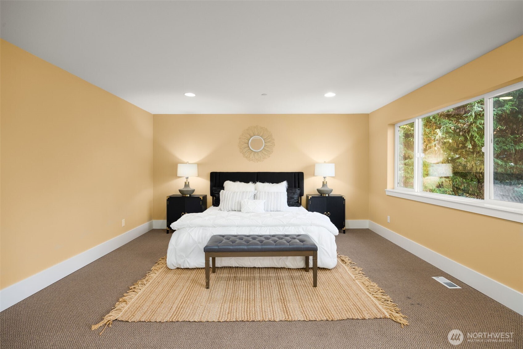 18638 92nd Avenue Northeast Bothell, WA 98011 - Photo 22 of 40 a bedroom with a bed and a large window