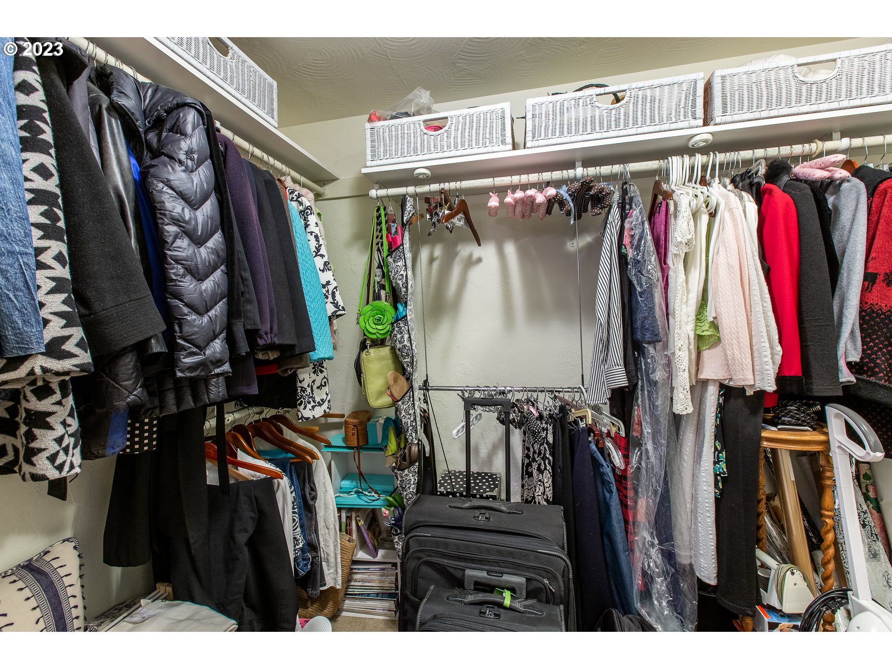 2727 Villa Way Springfield, OR 97477 - Photo 25 of 41 a view of walk in closet with clothes and shoes