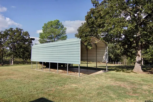 a backyard of a house