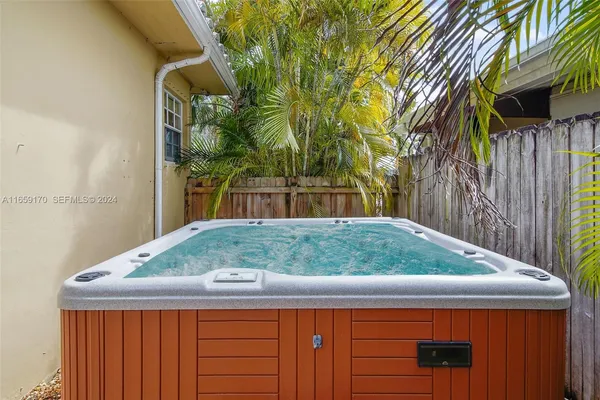 a backyard of a house