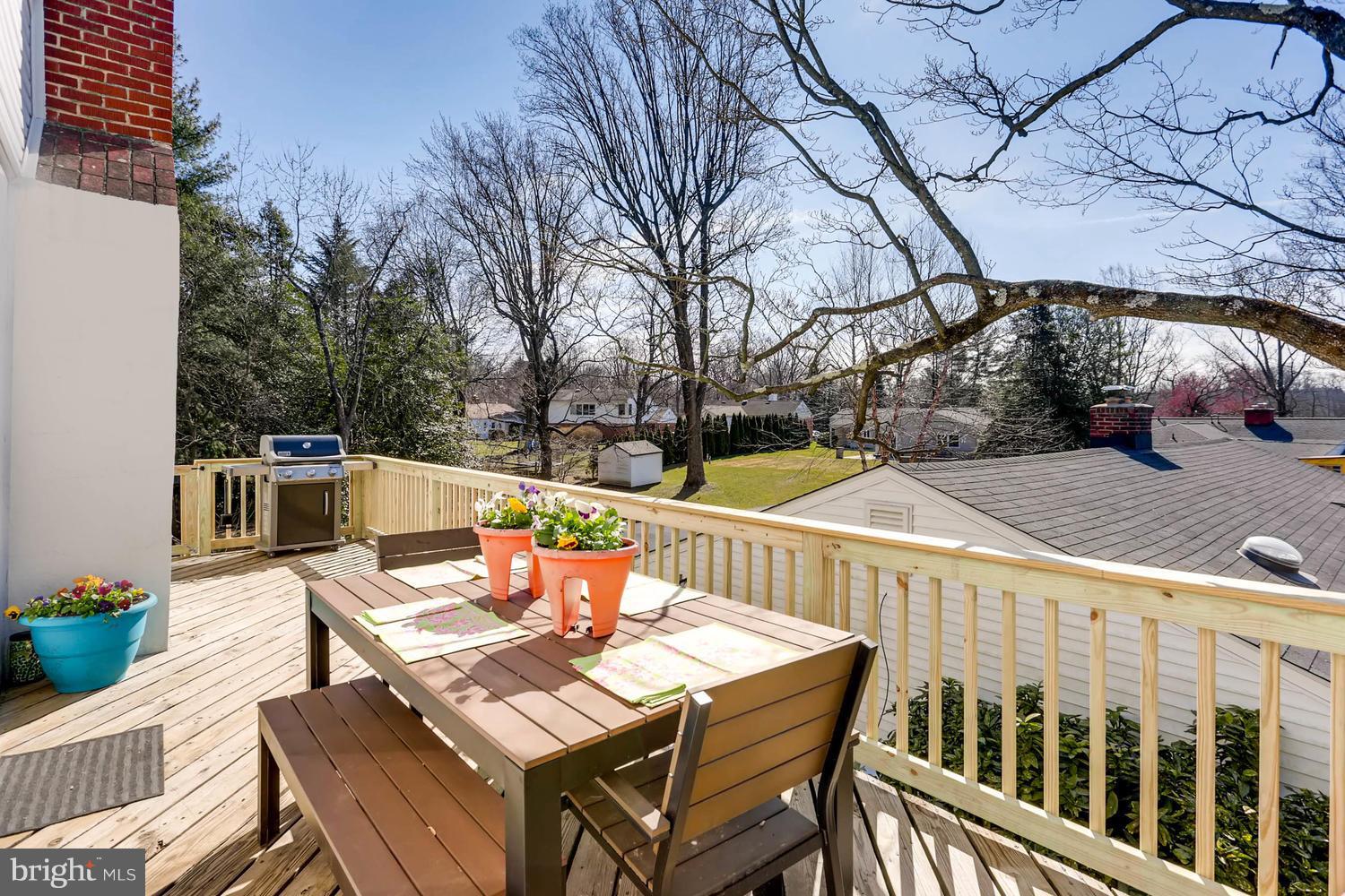 407 Terrace Way Baltimore, MD 21204 - Photo 26 of 28 Side porch off of kitchen with new railings/posts