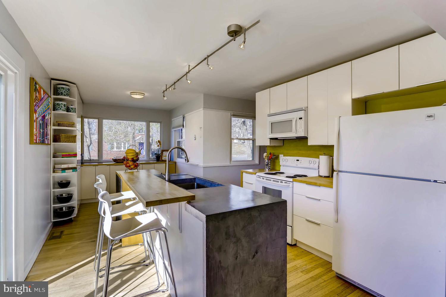 407 Terrace Way Baltimore, MD 21204 - Photo 9 of 28 Contemporary kitchen, cement and butcher blk