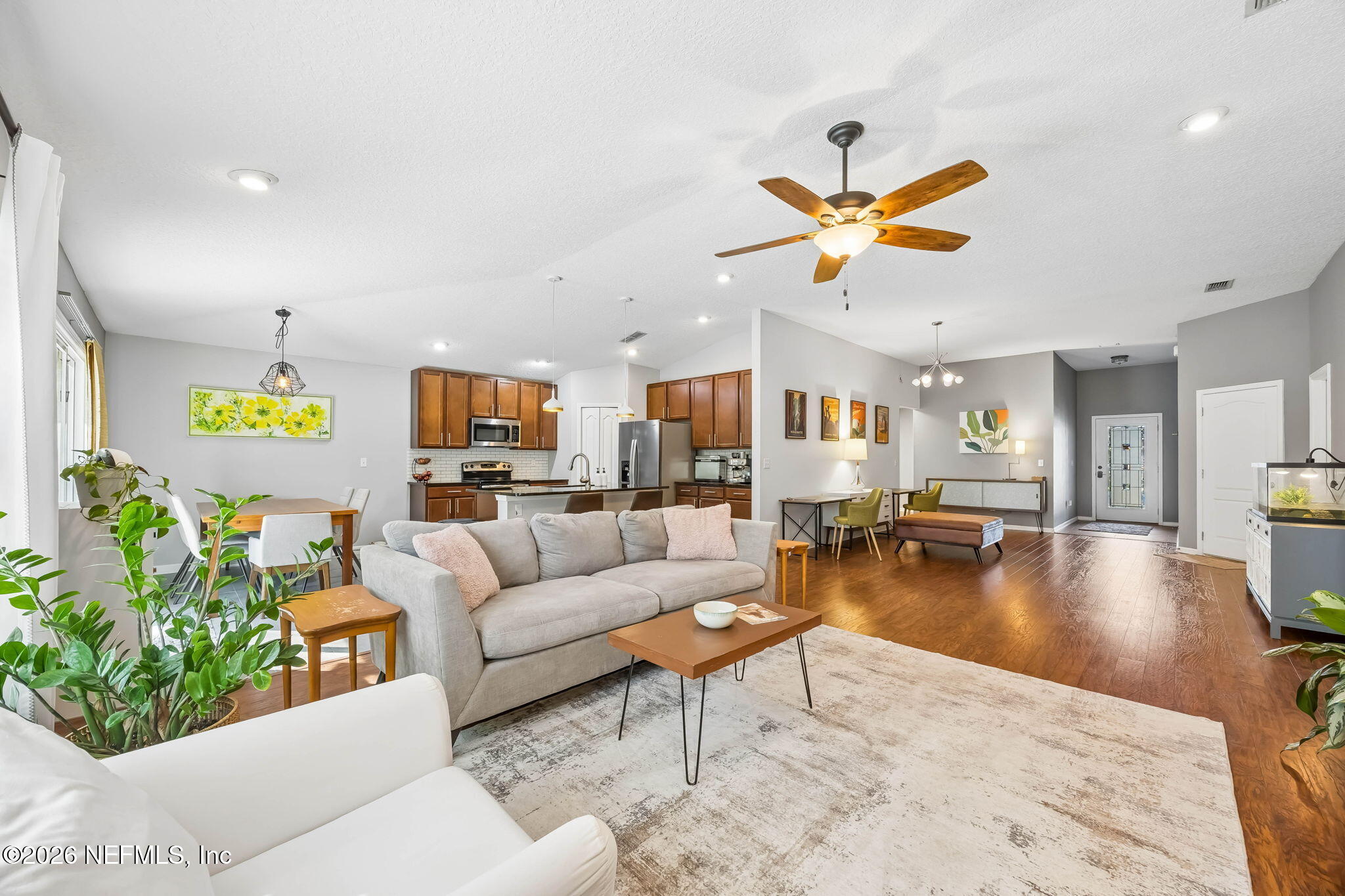 1624 Indigo Street Fernandina Beach, FL 32034 - Photo 8 of 22 a living room with furniture and kitchen view
