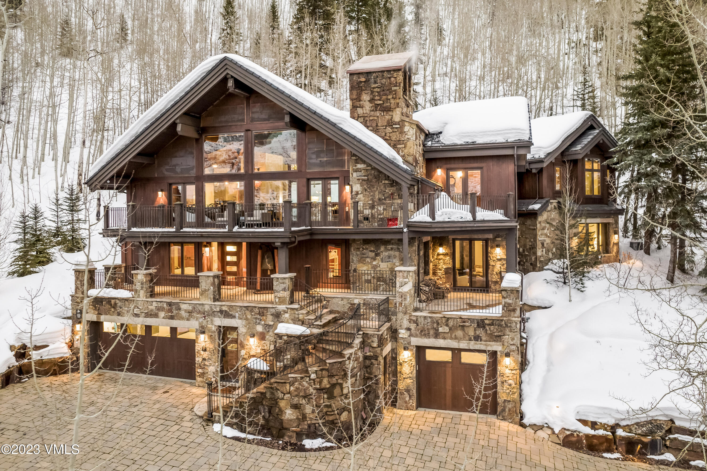 1250 Westhaven Circle Vail, CO 81657 - Photo 49 of 53 a front view of a building with balcony