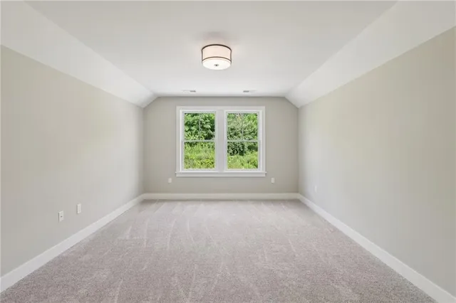 an empty room with an entryway