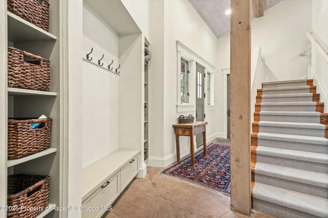 a view of a yard with a snow