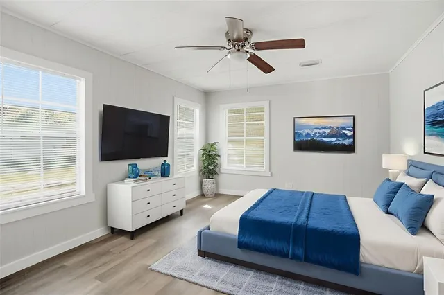 a front view of house with garden