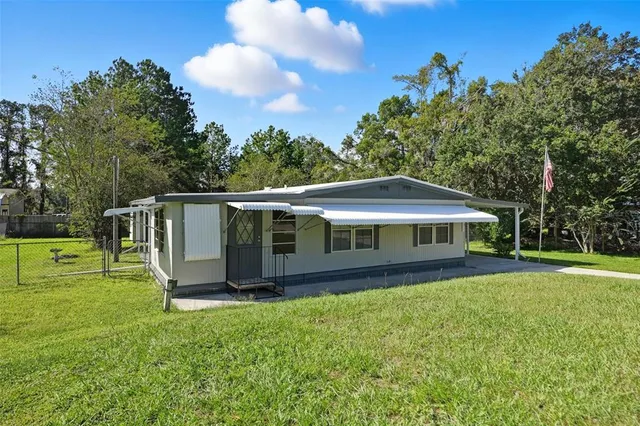 a window with yard in front of it