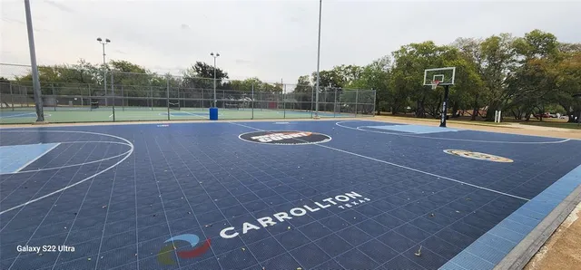 a view of outdoor space with sign board