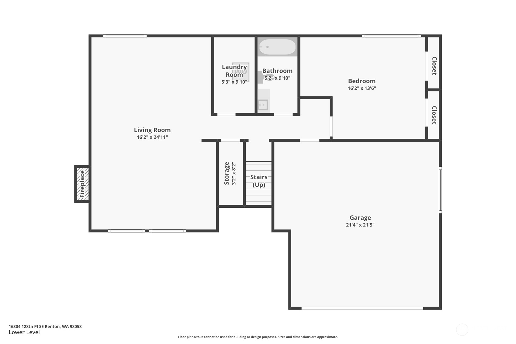 16304 128th Place Southeast Renton, WA 98058 - Photo 31 of 31 a picture of a floor plan