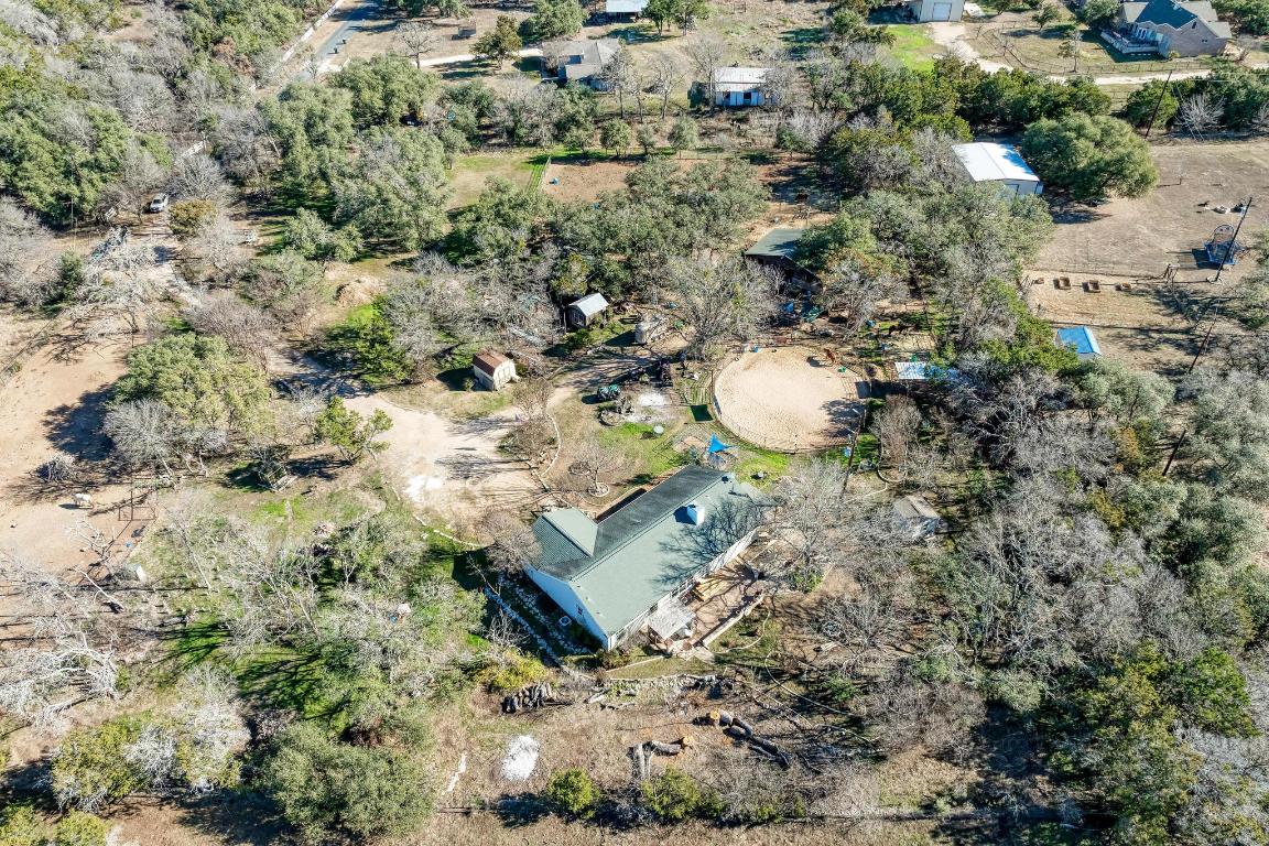 321 Navajo Trail Georgetown, TX 78633 - Photo 40 of 40 an aerial view of a house with a yard and lake view