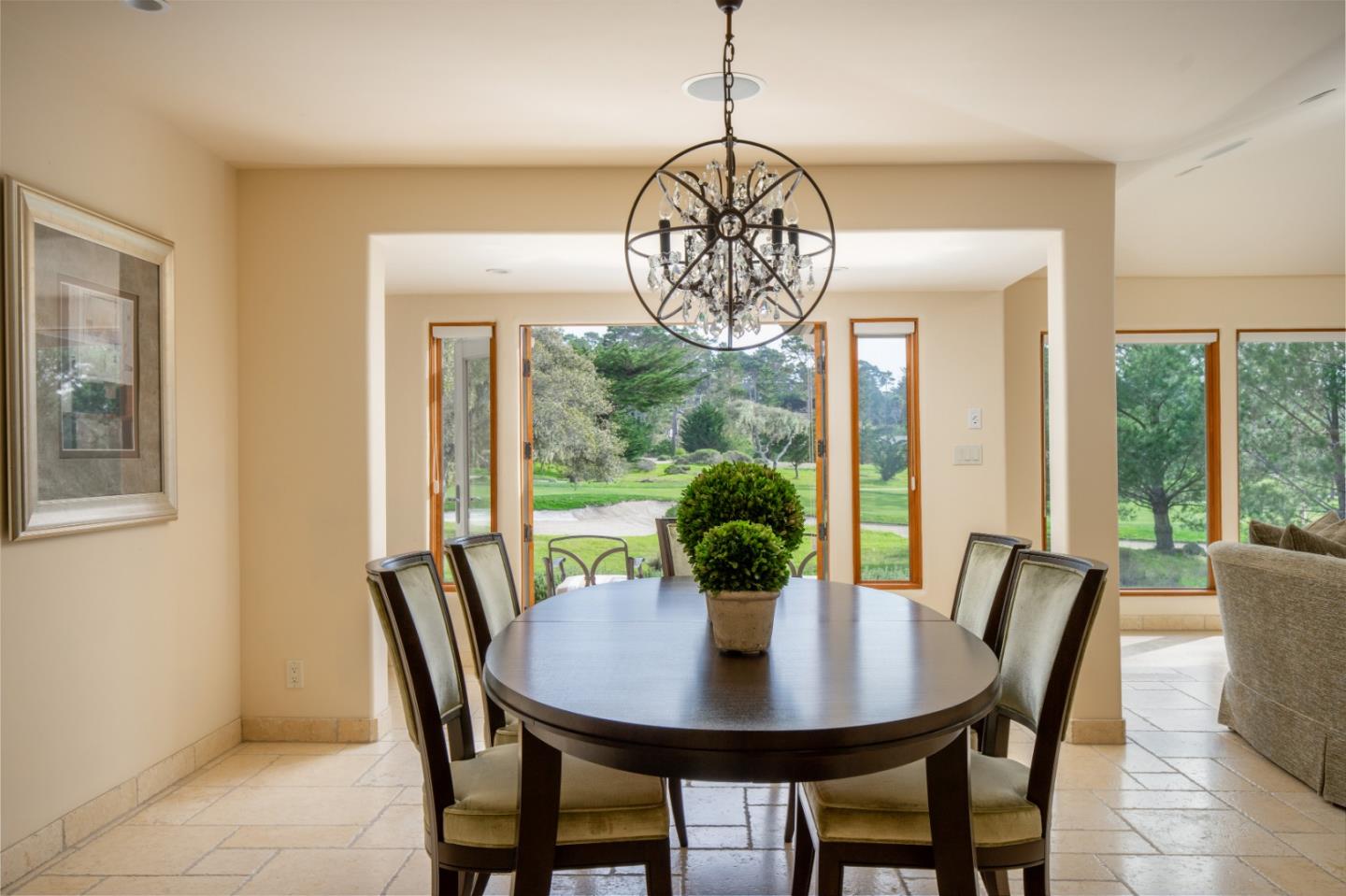 1060 Rodeo Road Pebble Beach, CA 93953 - Photo 6 of 30 a view of a dining room with furniture window and outside view