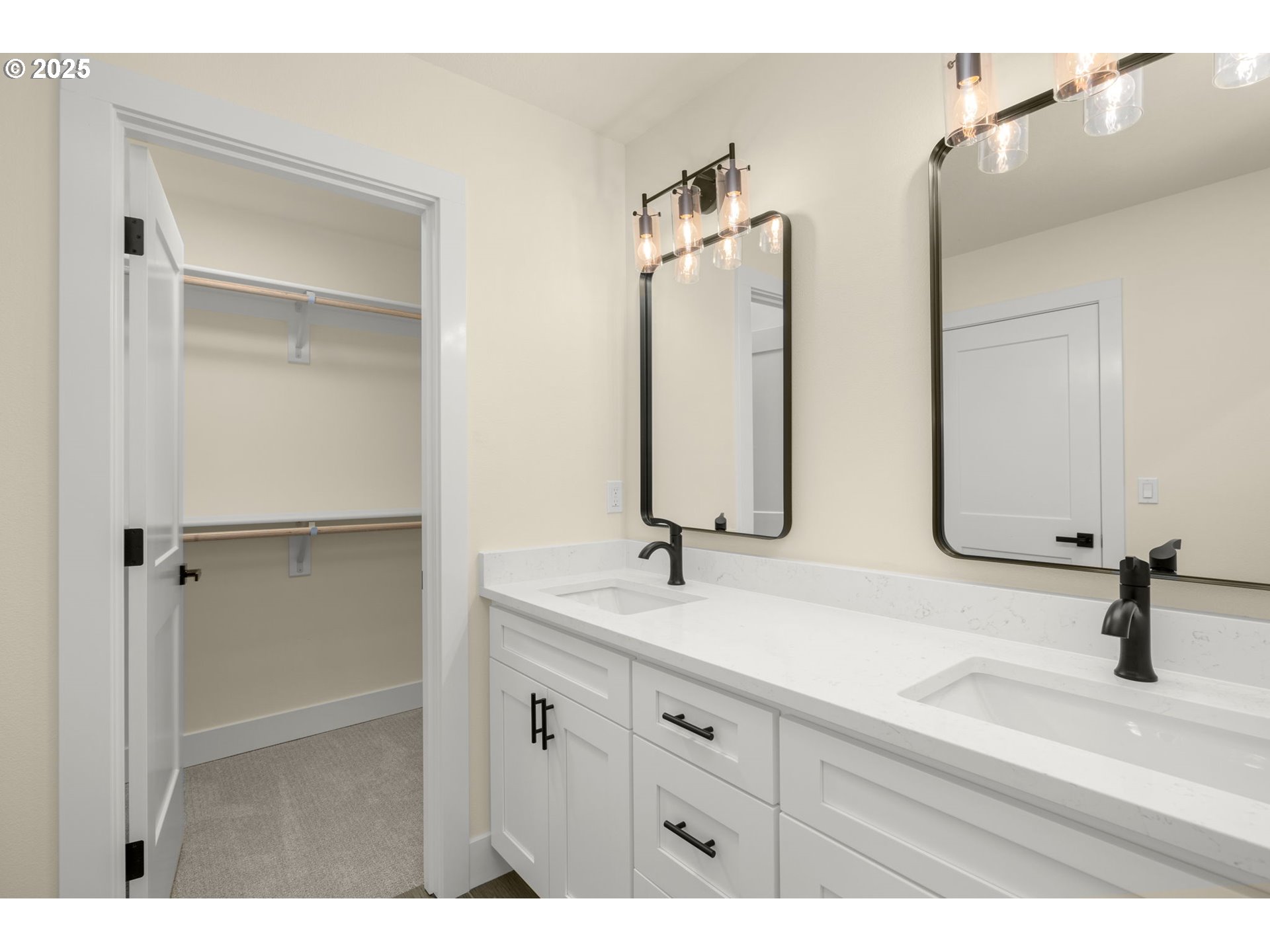 32904 Northwest View Terrace Place Scappoose, OR 97056 - Photo 21 of 34 a bathroom with a sink and a mirror