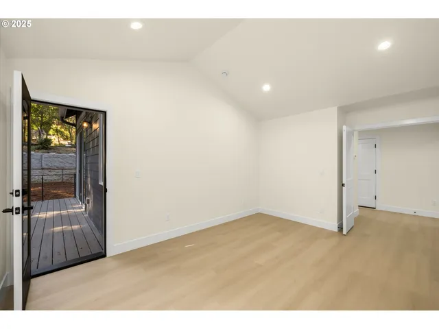 a view of an empty room