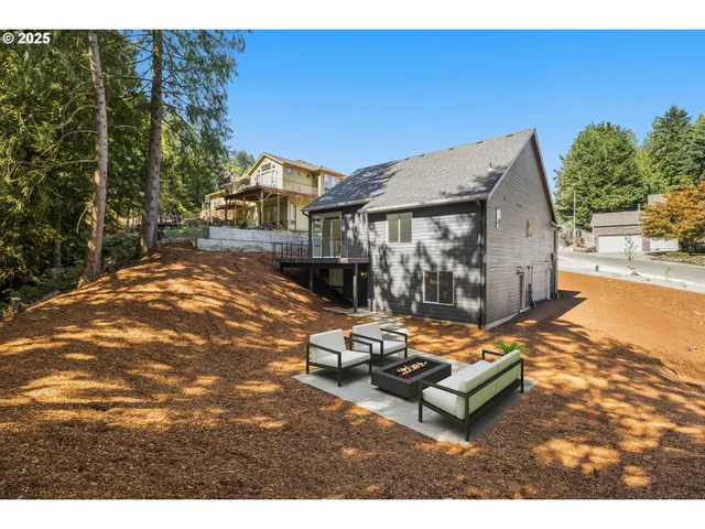 a view of a house with a patio