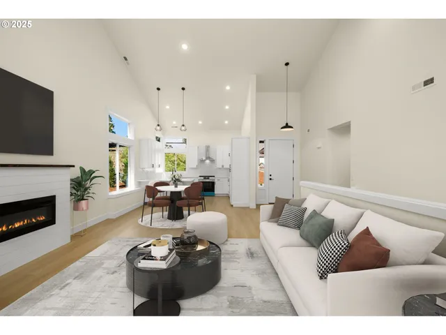 a living room with furniture or fireplace and a flat screen tv