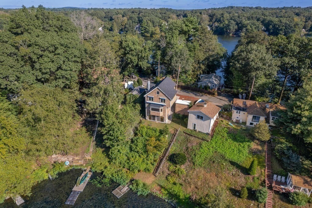 98 Dudley Road Wayland, MA 01778 - Photo 2 of 41 an aerial view of a house with a yard