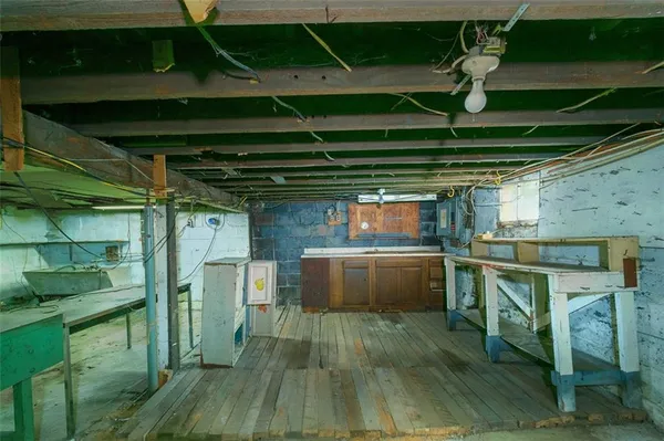 a view of storage and utility room