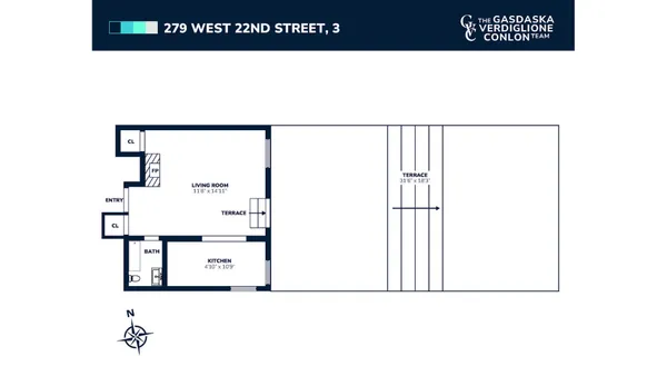 $5,350 | 279 West 22nd Street, Unit 3 | Chelsea