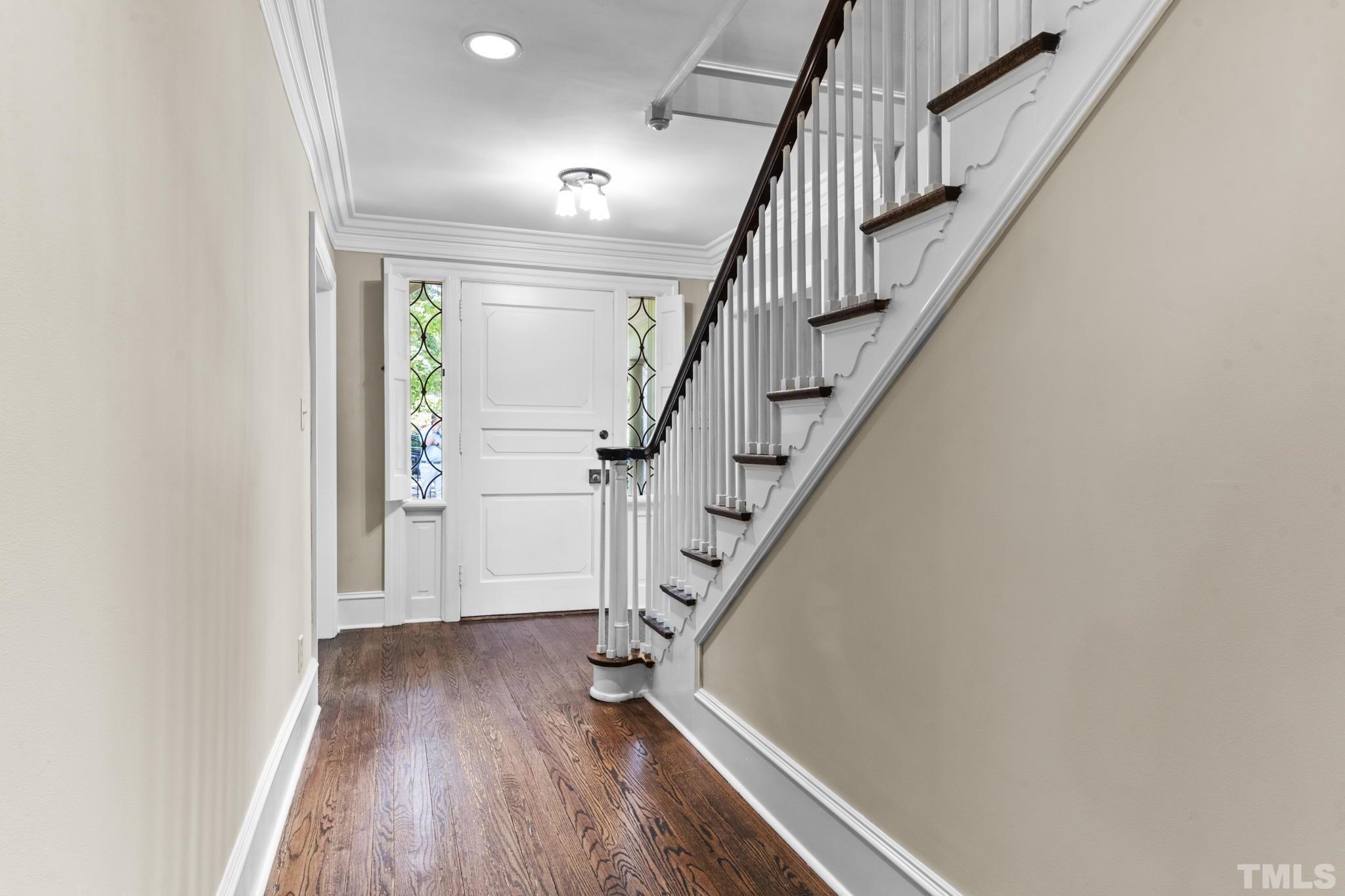 224 Hawthorne Road Raleigh, NC 27605 - Photo 29 of 46 a view of entryway with wooden floor