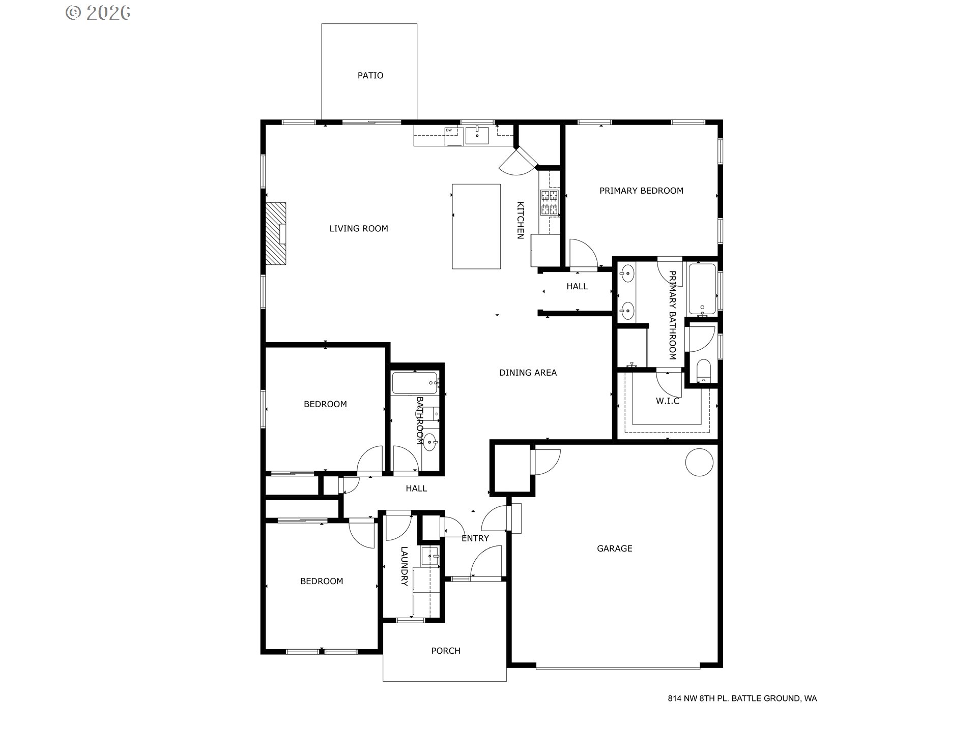 2814 Northwest 8th Place Battle Ground, WA 98604 - Photo 12 of 41 a picture of a floor plan