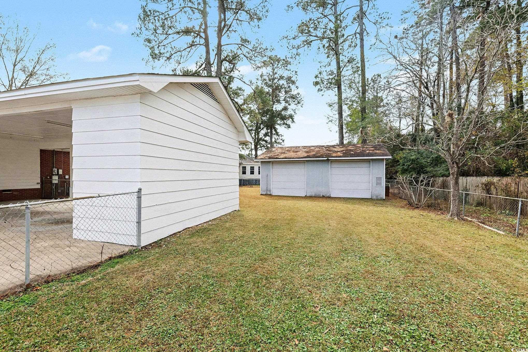 1300 Anderson Street Conway, SC 29526 - Photo 20 of 21 Fenced backyard with 2 Bay Shop