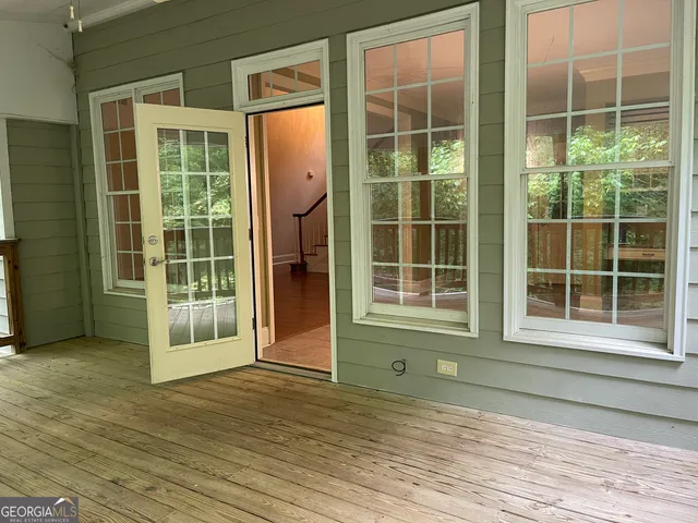 a view of front door