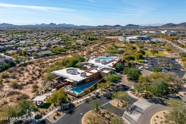 an aerial view of residential house with outdoor space