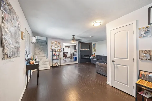 a view of a living room