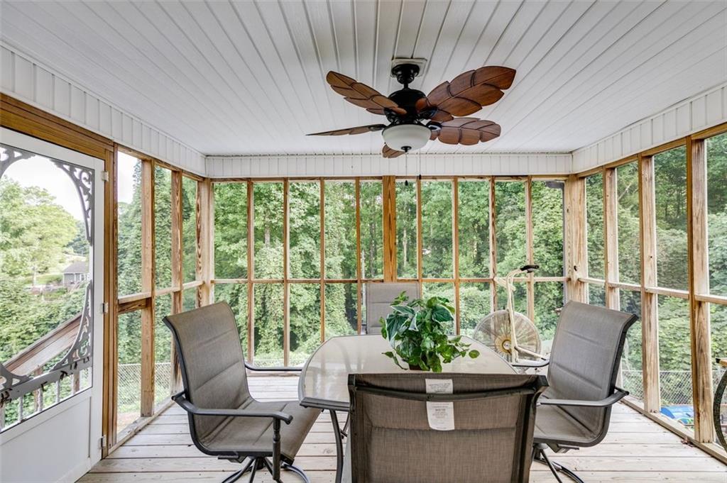 144 Bobs Drive Mableton, GA 30126 - Photo 25 of 33 a view of a dining room with furniture window and outside view