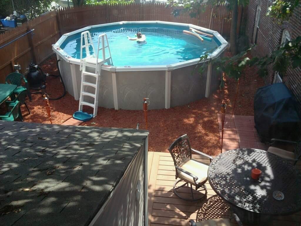 149 Franklin Street Fall River, MA 02720 - Photo 4 of 14 a small pool with some trees in the background