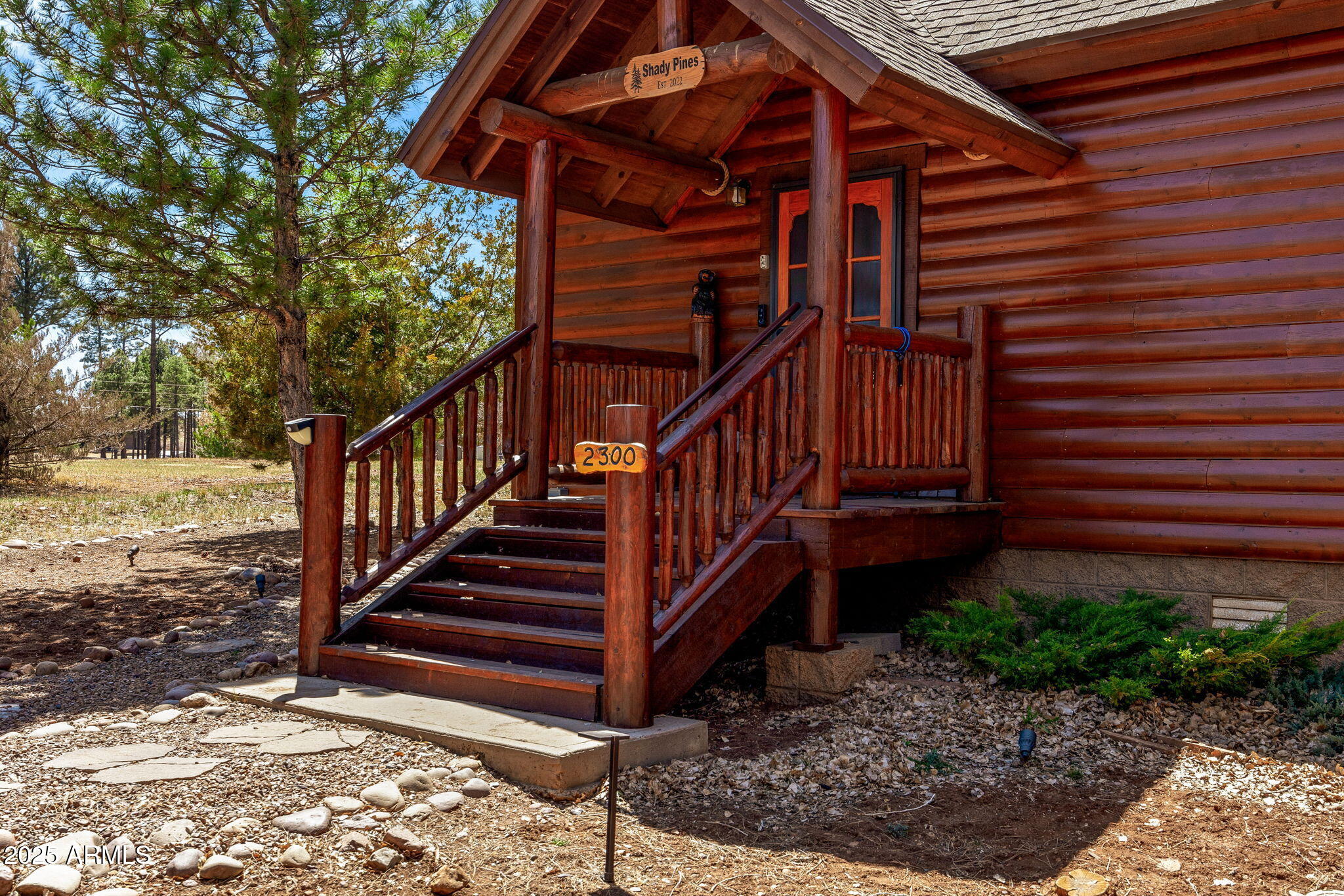 2300 Overgaard Springs Loop Overgaard, AZ 85933 - Photo 3 of 48 a view of a backyard with a deck